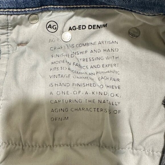 AG Adriano Goldschmidt Women Sz 29 Farrah Ankle High Rise‎ Skinny Distress Jeans - Picture 7 of 9